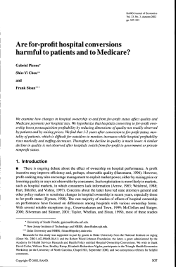 Are for-profit hospital conversions harmful to