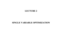 Single Variable