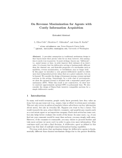 On revenue maximization for agents with costly