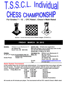 FlyerTSSCL Individua.. - Ontario High School Chess Championship