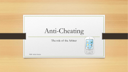 Anti-Cheating - Chess Arbiters` Association
