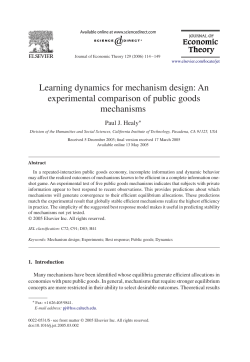 Learning dynamics for mechanism design: An