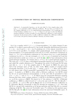 A construction of trivial Beltrami coefficients