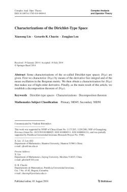 Characterizations of the Dirichlet