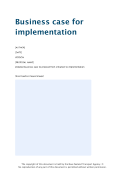 Detailed business case template