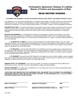 In Person Waiver