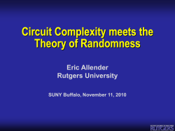 Presentation - Rutgers CS