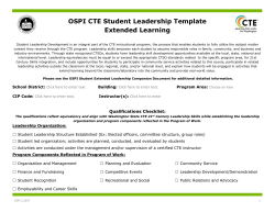 OSPI CTE Student Leadership Template Extended Learning (PC