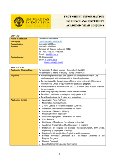 1 fact sheet information for exchange student academic year 2017