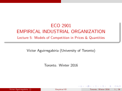 competition in prices, quantities