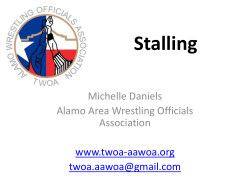 Stalling - Alamo Area Wrestling Officials Association