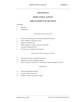 Mercantile Agents Act