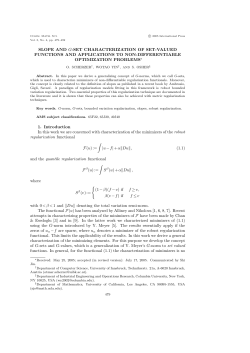 SLOPE AND G-SET CHARACTERIZATION OF SET