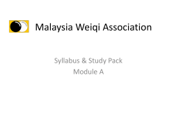 Module A Study Pack - Falling Stones are not Heavy