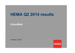 HEMA Q2 2014 results