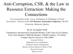Operational CR - McGill University