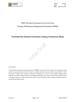 Chromate-free Chemical Conversion Coating of Aluminum Alloys