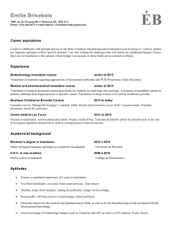 Medical and pharmaceutical translation course winter of