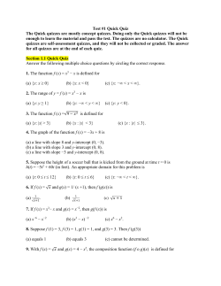 Section 2.6 Quick Quiz