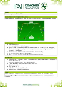 Speed Development with the Ball