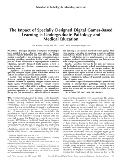 The Impact of Specially Designed Digital Games