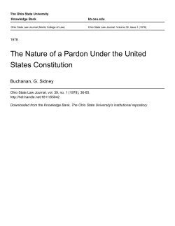 The Nature of a Pardon Under the United States