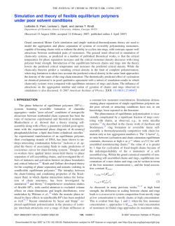 Simulation and theory of flexible equilibrium