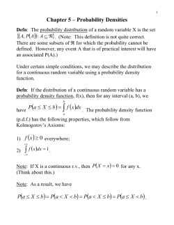 probability distribution