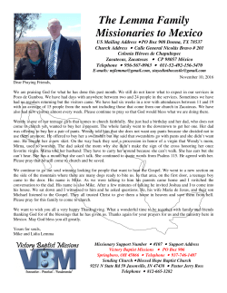 The Lemma Family Missionaries to Mexico