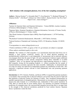Bell violation with entangled photons, free of the fair