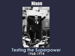Nixon Presidency - Streetsboro City Schools