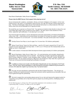 Learn How - Mount Washington Valley Soccer Club