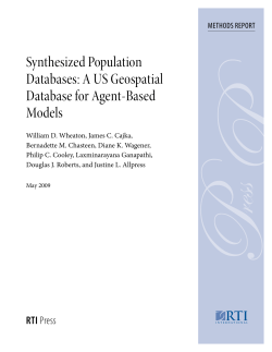 Synthesized Population Databases: A US