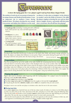 Contents Overview Preparation Playing the game