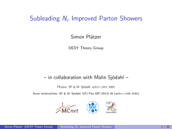 Subleading Nc Improved Parton Showers