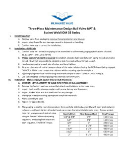 Three-Piece Maintenance Design Ball Valve NPT