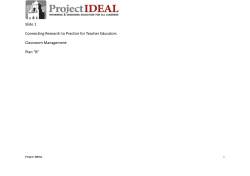 Plan B - Project IDEAL