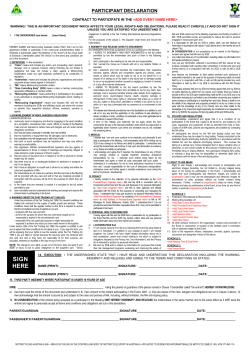 Indemnity Form Template