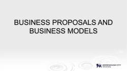 business model - Assignment Done