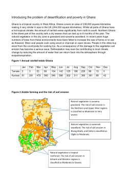 GCSE Geography A Desertification in Ghana A Decision Making