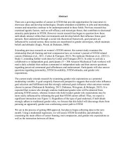 Abstract There are a growing number of careers in STEM that