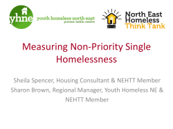 Measuring single homelessness