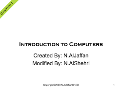 Introduction to Computers