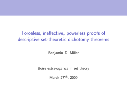 Forceless, ineffective, powerless proofs of - Math