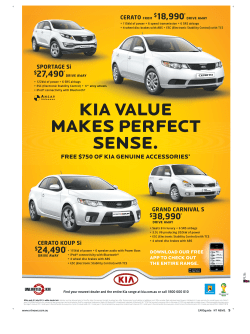 kia value makes perfect sense.