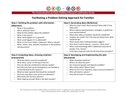 Facilitating a Problem-Solving Approach for Families - fgrbi