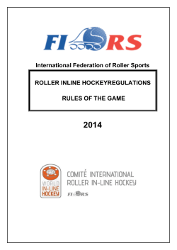 International Federation of Roller Sports ROLLER INLINE