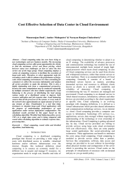 iii. Distributed Load Balancing Algorithm For Cloud
