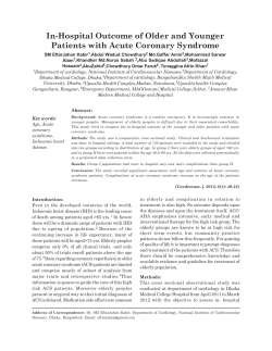 In-Hospital Outcome of Older and Younger Patients with Acute