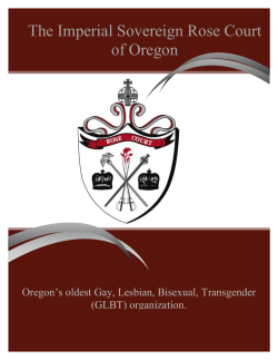 The Imperial Sovereign Rose Court of Oregon